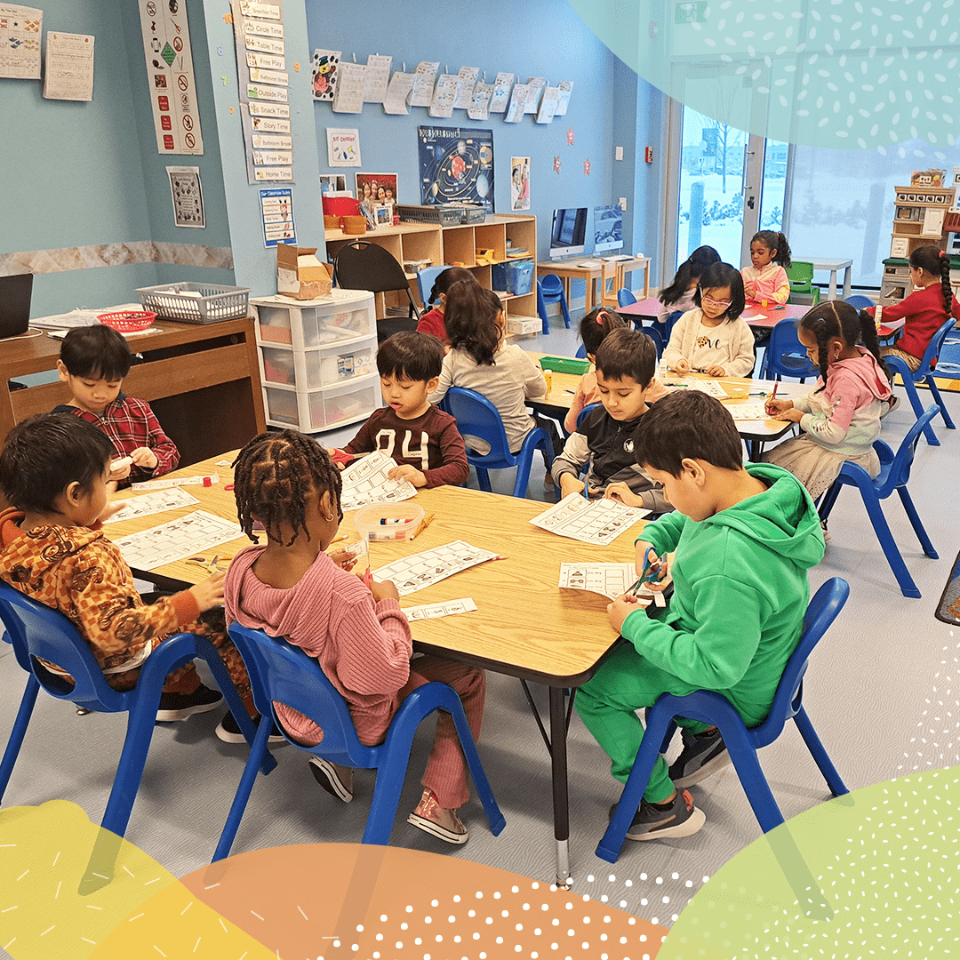 students sitting in class
