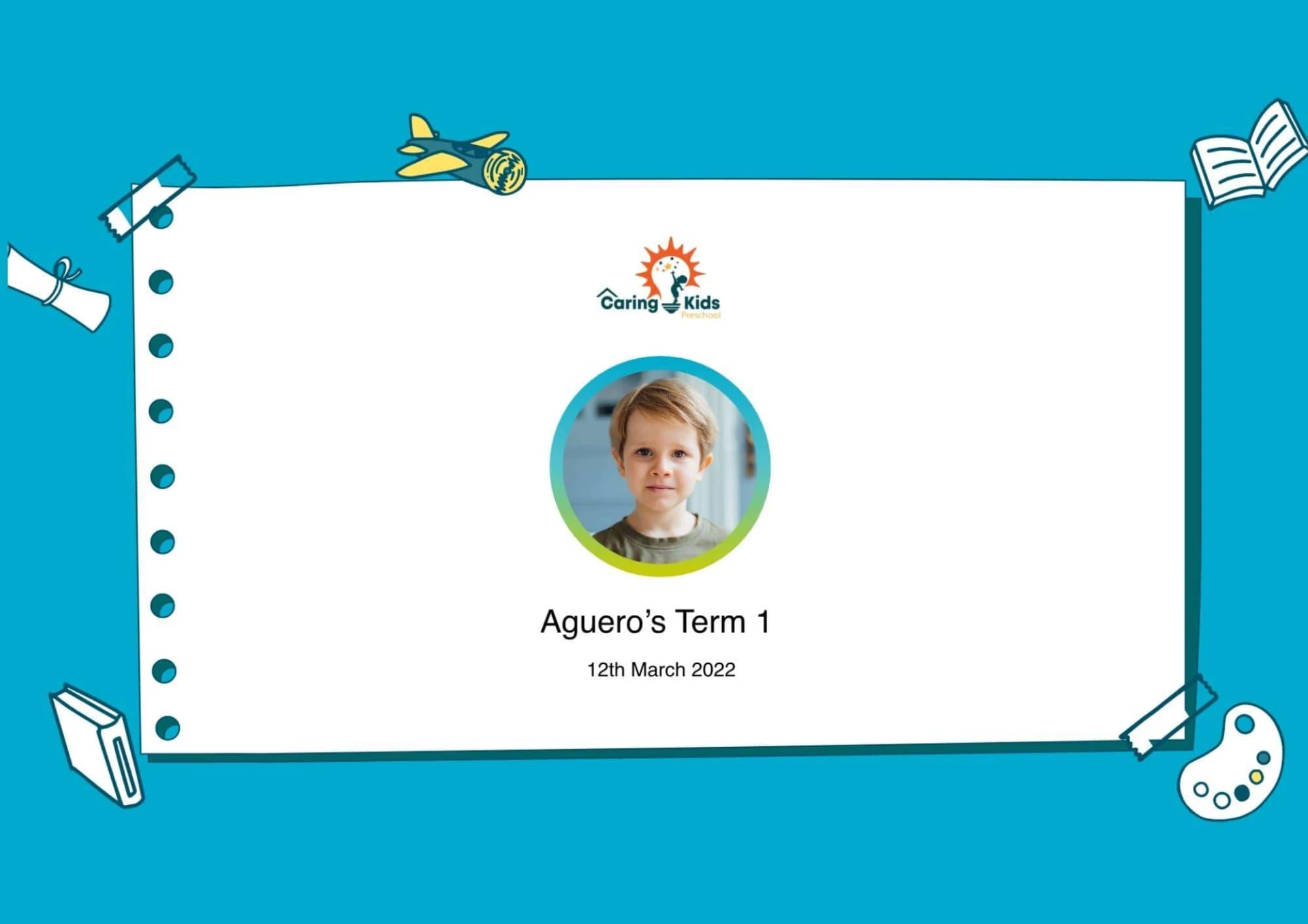 Photo of Preschool assessment report and digital portfolio generated from illumine